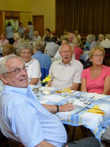 Enjoying good food at Lunch Club